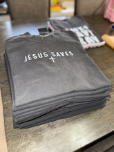 Load image into Gallery viewer, Jesus Saves drop shoulder
